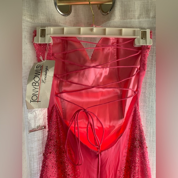 Tony Bowls Fuchsia Evening Gown - Picture 6 of 16